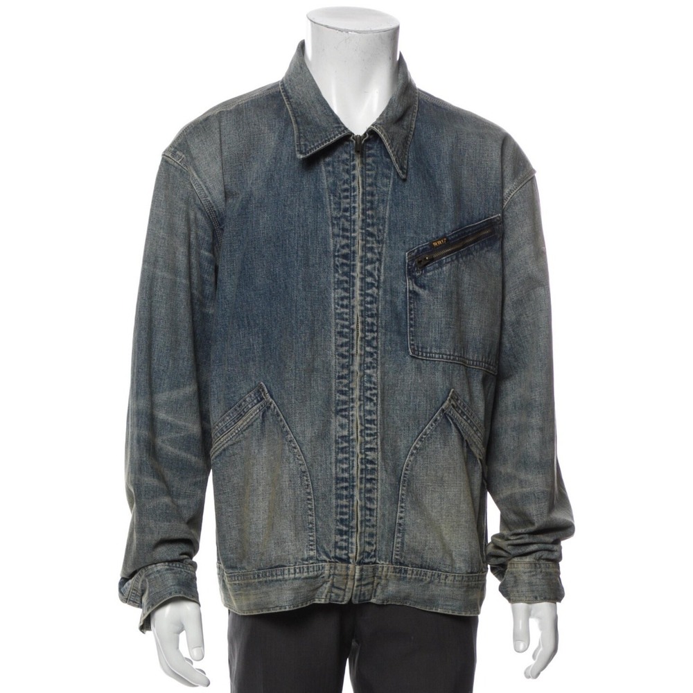 RRL Double RL Ralph Lauren Leyton Type II MALVERNE Trucker Jacket Sz 2XL Blue